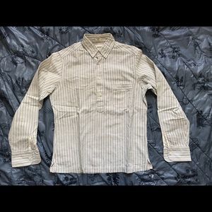 Semi-Button Down Pullover w/ reinforced plackets